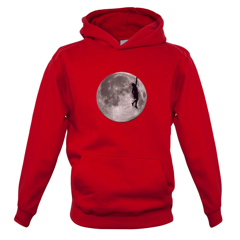 Rock Climbing Moon Kids T Shirt