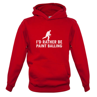 I'd Rather Be Playing Paintballing Kids T Shirt