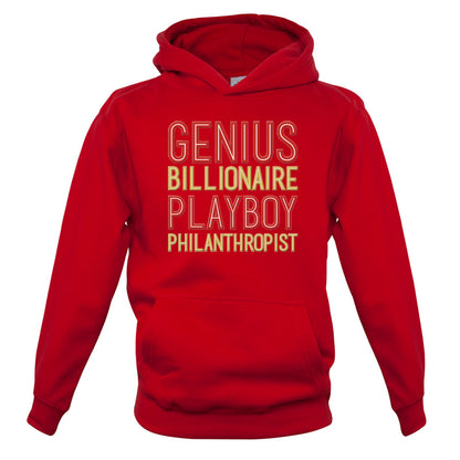 Genius Billionaire Playboy Philanthropist Kids T Shirt