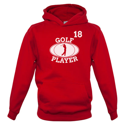 Golf Player 18 Kids T Shirt