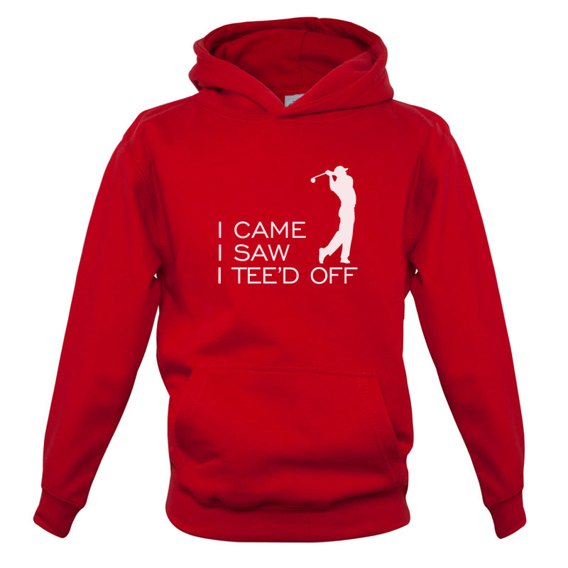 I Came I Saw I Tee'd Off Kids T Shirt