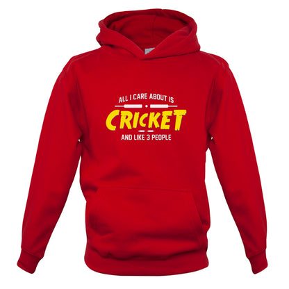 All I Care About Is Cricket Kids T Shirt