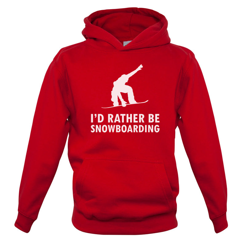 I'd Rather Be Snowboarding Kids T Shirt