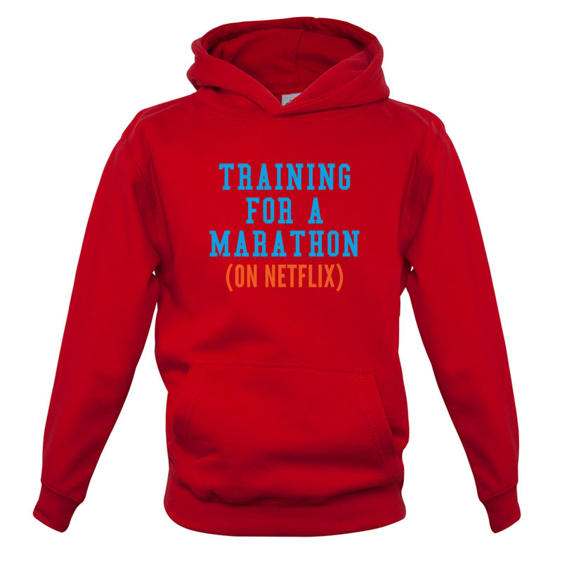 Training For A Marathon On Netflix Kids T Shirt