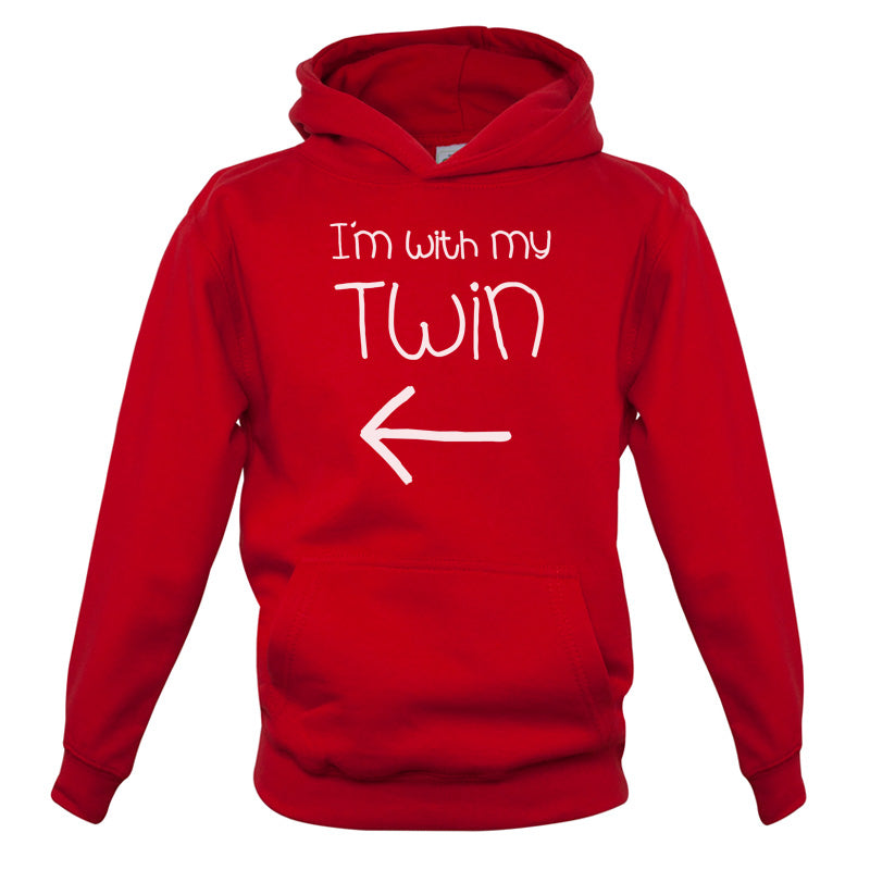 I'm With My Twin ( Left) Kids T Shirt