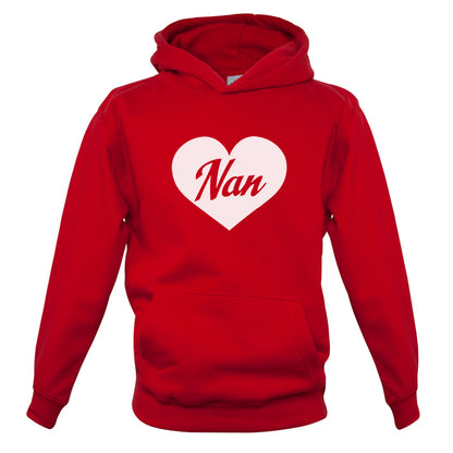 Heart Nan Kids T Shirt