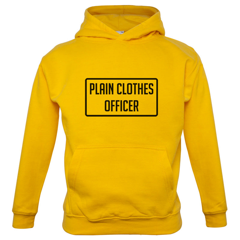 Plain Clothes Officer Kids T Shirt