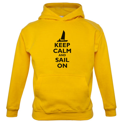 Keep Calm and Sail On Kids T Shirt