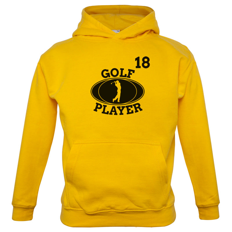 Golf Player 18 Kids T Shirt