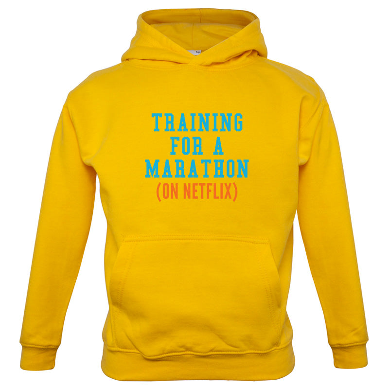 Training For A Marathon On Netflix Kids T Shirt