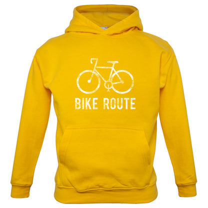 Bike Route Kids T Shirt