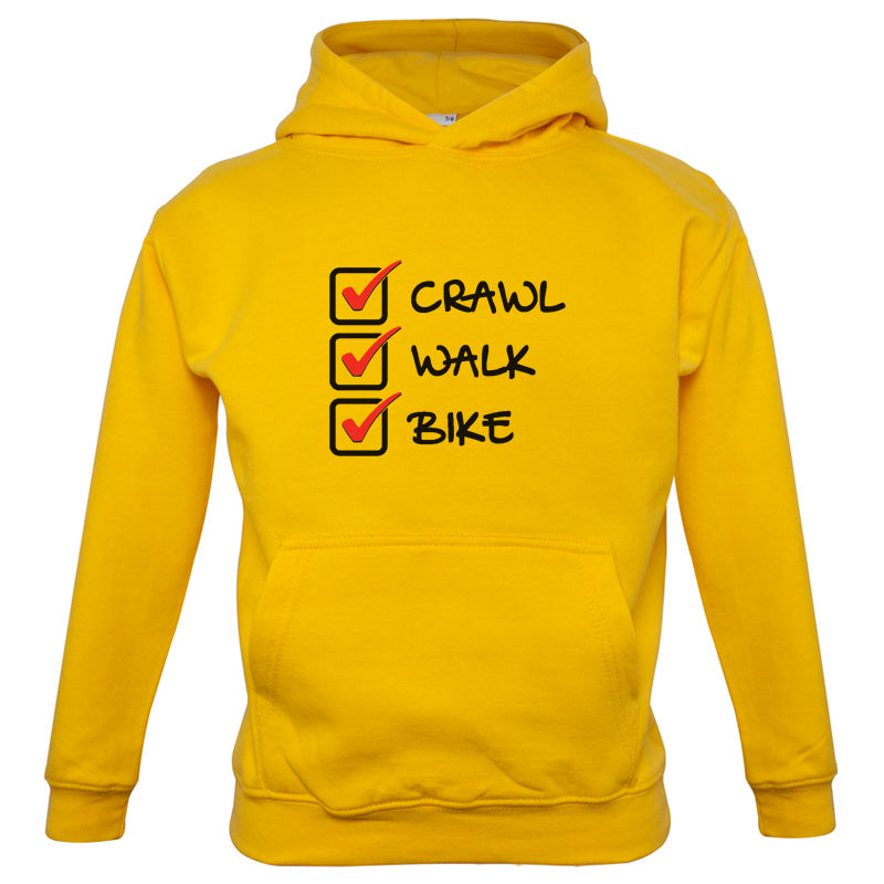 Crawl Walk Bike Kids T Shirt