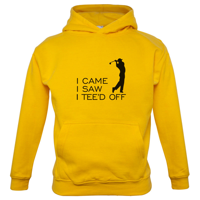 I Came I Saw I Tee'd Off Kids T Shirt