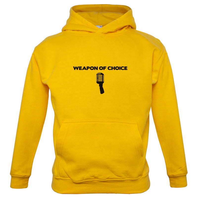 Weapon Of Choice Microphone Kids T Shirt