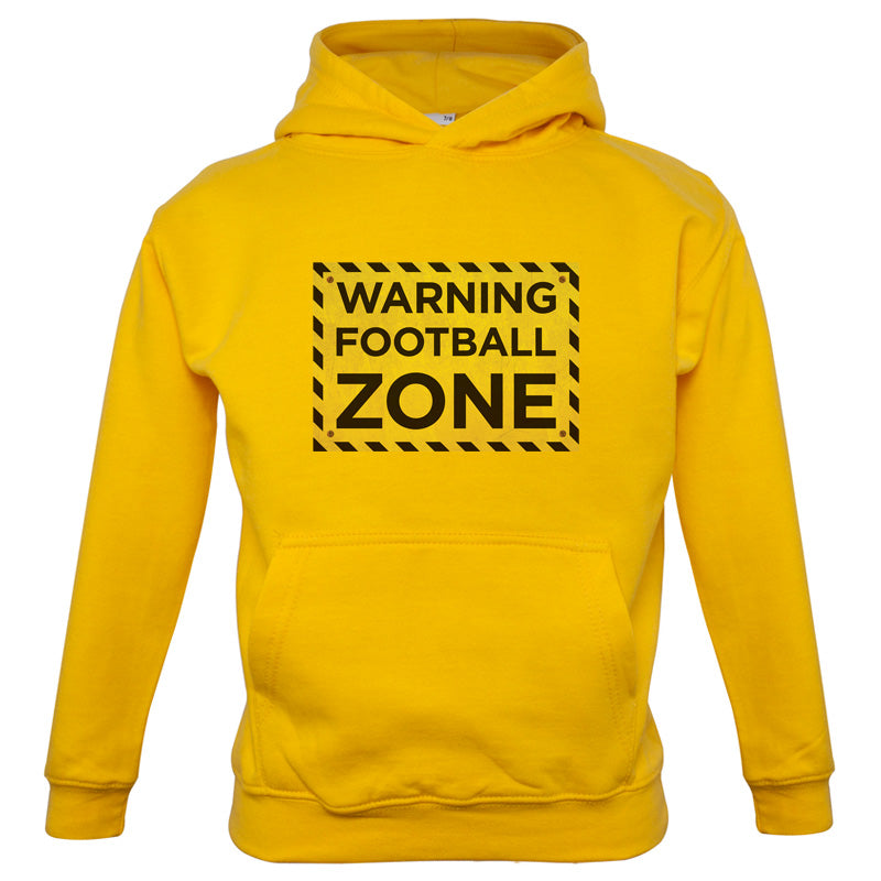 Warning Football Zone Kids T Shirt