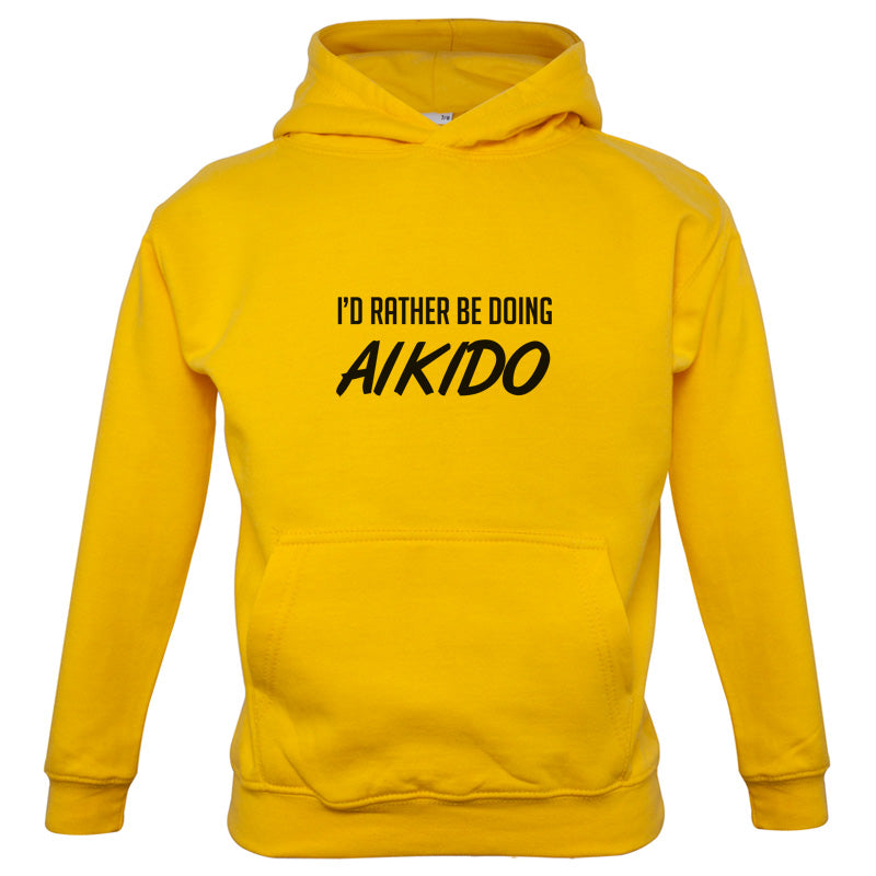 I'd Rather Be Doing Aikido Kids T Shirt