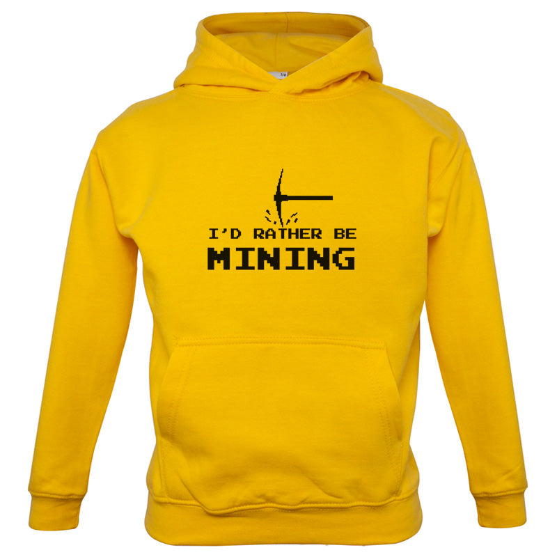I'd Rather be Mining Kids T Shirt
