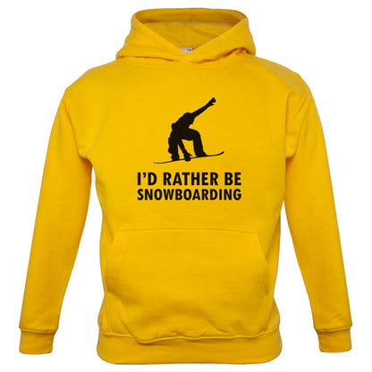 I'd Rather Be Snowboarding Kids T Shirt