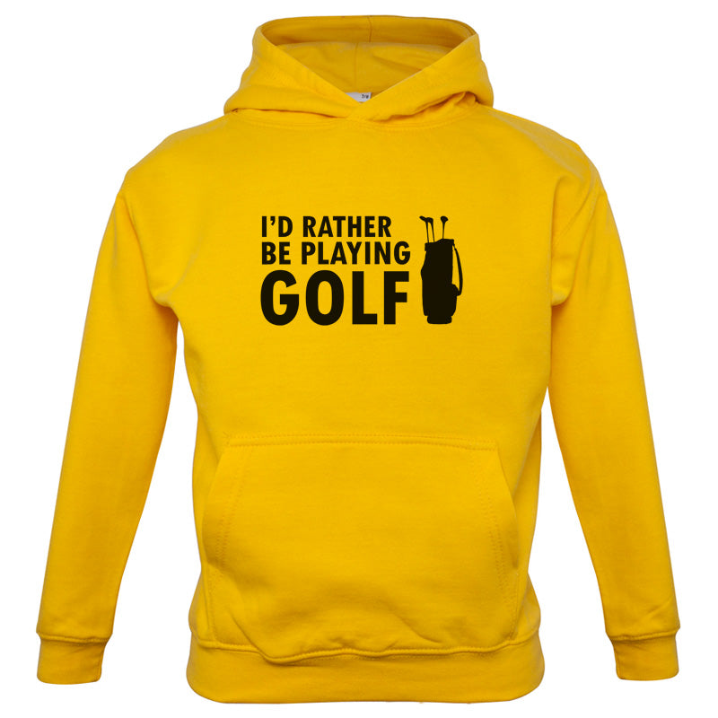 I'd Rather be playing Golf Kids T Shirt