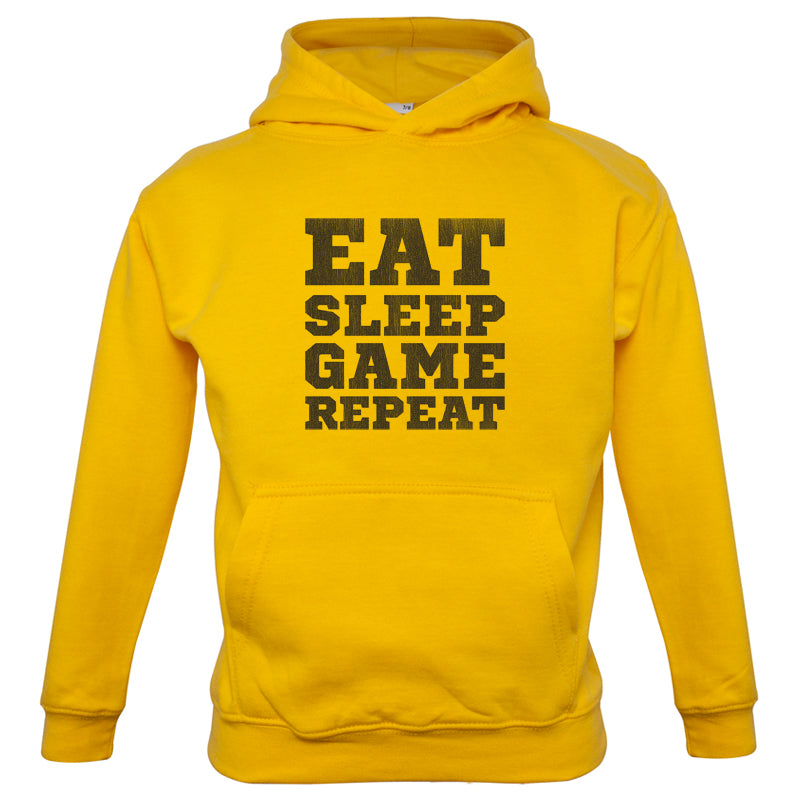 Eat Sleep Game Repeat Kids T Shirt