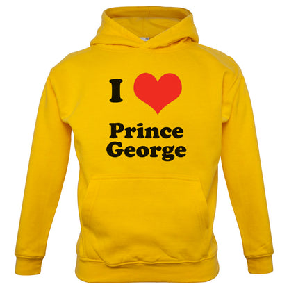 I Love Prince George Kids T Shirt