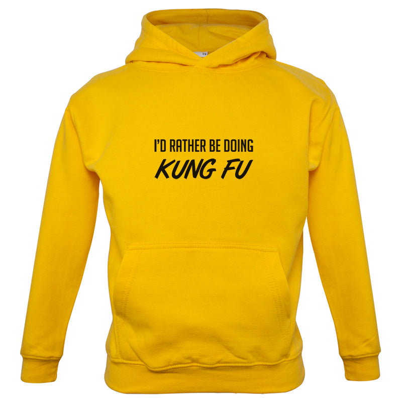 I'd Rather Be Doing Kung Fu Kids T Shirt