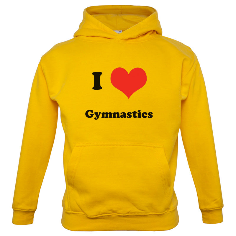 I Love Gymnastics Kids T Shirt