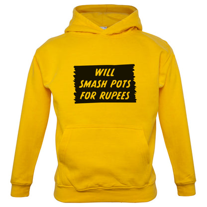 Will Smash Pots For Rupees Kids T Shirt