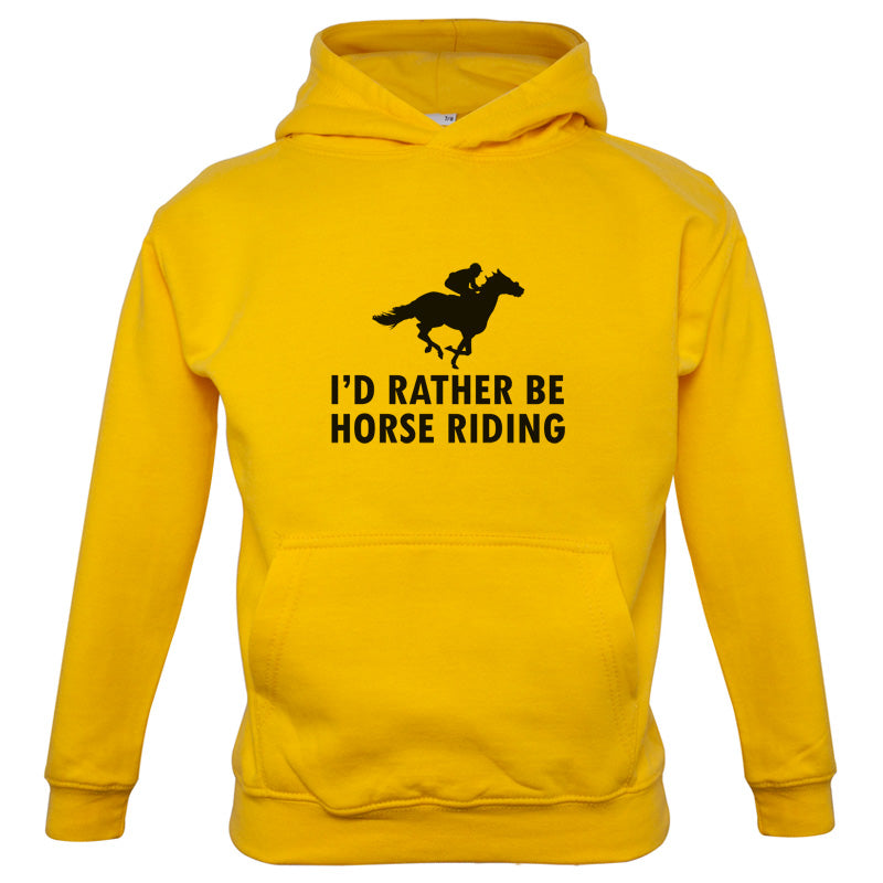 I'd Rather Be Horse Riding Kids T Shirt