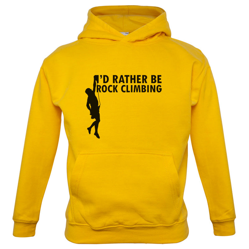 I'd Rather Be Rock Climbing Kids T Shirt