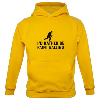 I'd Rather Be Playing Paintballing Kids T Shirt