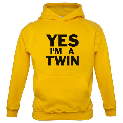 Yes I'm A Twin Kids T Shirt