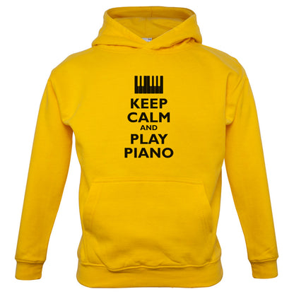 Keep Calm and Play Piano Kids T Shirt