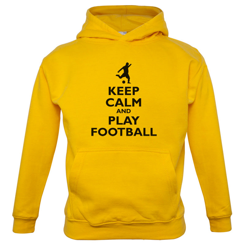 Keep Calm and Play Football Kids T Shirt