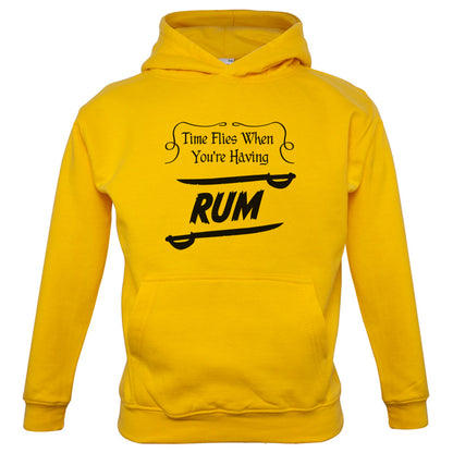 Time Flies When You're Having Rum Kids T Shirt