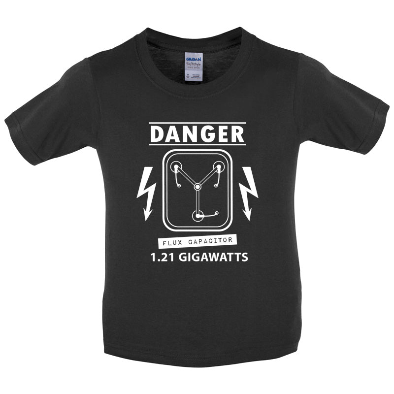 Danger Flux Capacitor Kids T Shirt