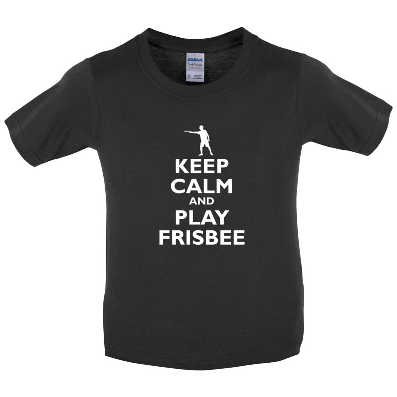 Keep Calm and Play Frisbee Kids T Shirt