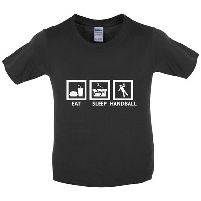 Eat Sleep Handball Kids T Shirt