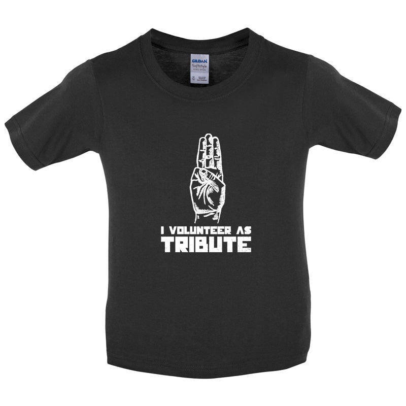 I Volunteer As Tribute Kids T Shirt