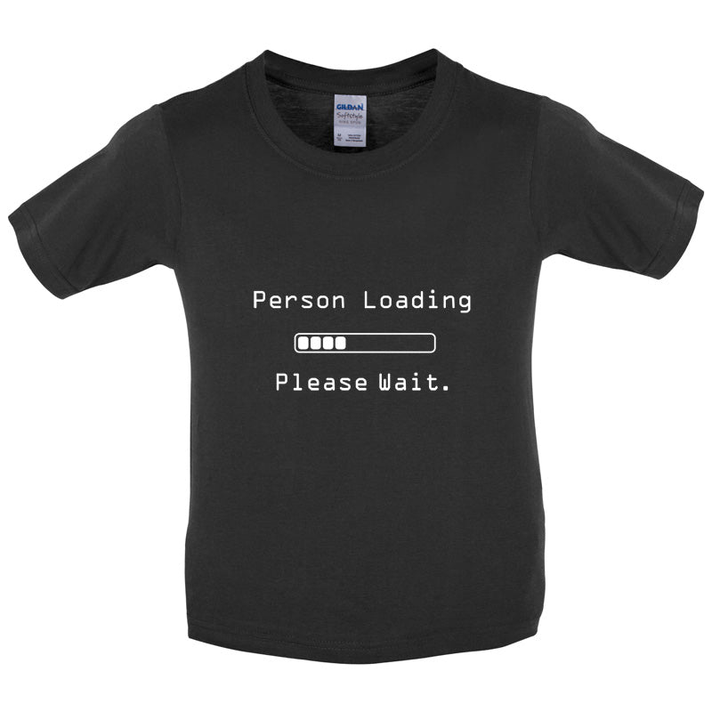 Person Loading Please Wait Kids T Shirt