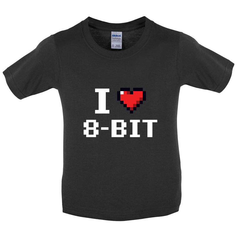 I Love 8-Bit Kids T Shirt