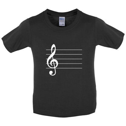 Treble Clef Kids T Shirt