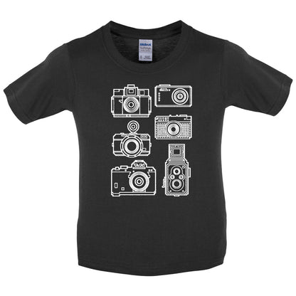 Vintage Cameras Kids T Shirt