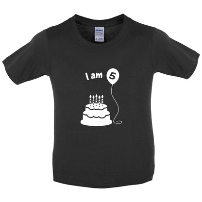 I Am 5 Kids Birthday T Shirt