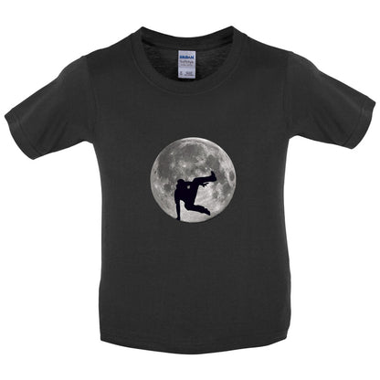 Free Running Moon Kids T Shirt