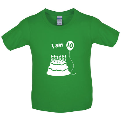 I Am 10 Kids Birthday T Shirt