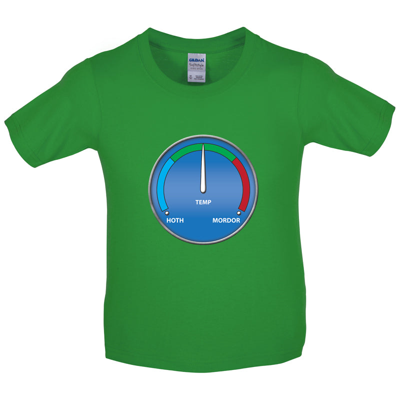 Hoth Mordor Thermostat Kids T Shirt