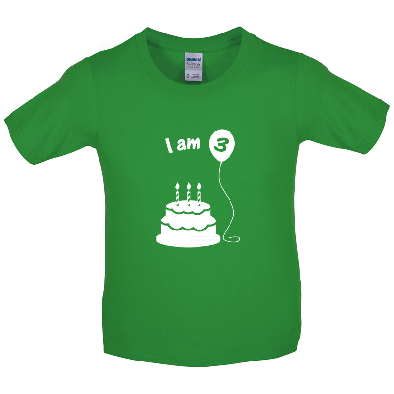 I Am 3 Kids Birthday T Shirt