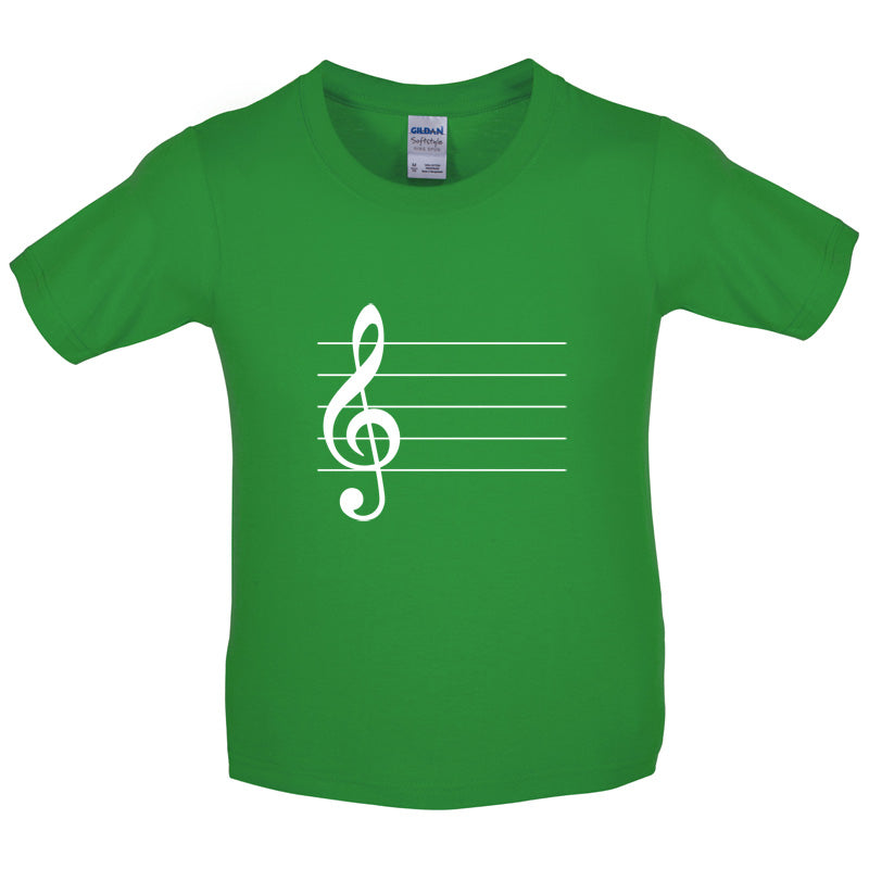 Treble Clef Kids T Shirt