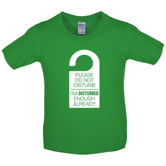 Please Do Not Disturb Kids T Shirt